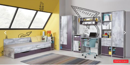 Дитяча Zoom С Meblar hong kong / баклажан.