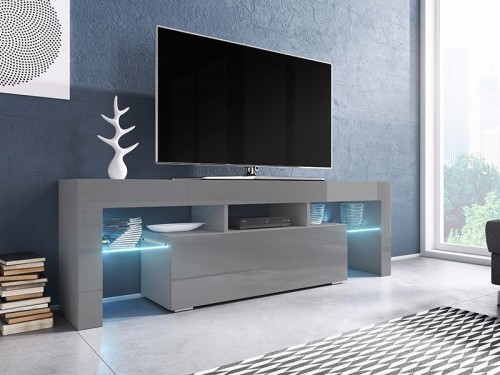 Тумба ТВ RTV TORO 138 Сama серый / серый глянец