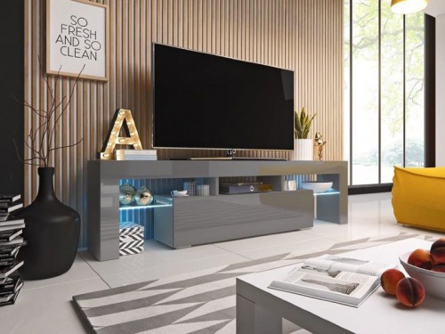 Тумба ТВ RTV TORO 158 Сama серый / серый глянец