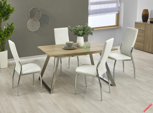 Стол обеденный TREVOR HALMAR Дуб Сонома 130-170 / 80/76 см