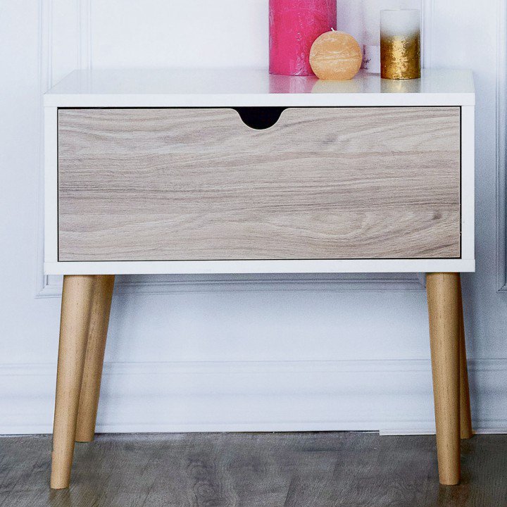 Тумба Embawood Грей White/Blackwood satin