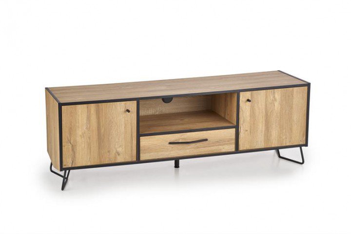 Тумба под ТВ Halmar Lockheed RTV-1 Дуб грандсон / Черный