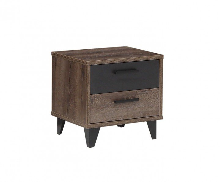Тумба приліжкова BVNK021 BAVENO FORTE дуб чорний / дуб темний