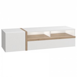 Тумба RTV Bianko BIKT121 Forte Дуб Бьянко/Белый глянец