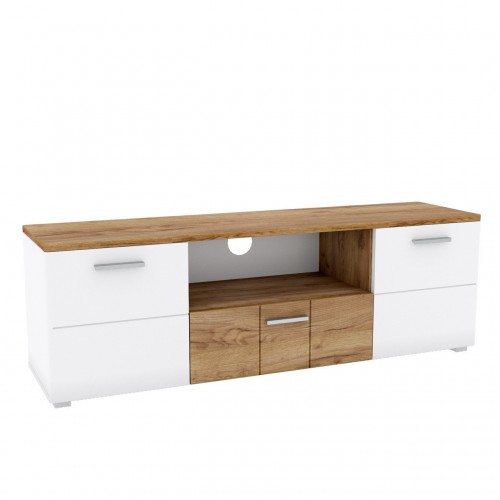 Тумба RTV Candy A Blonski дуб крафт табако/белый матовый