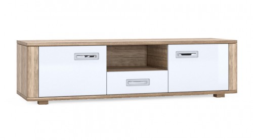 Тумба RTV Davin B Blonski дуб каньон/белый глянец