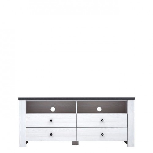 ​Тумба ТВ 4S АНТВЕРПЕН Гербор ясен снежный/дуб мореный