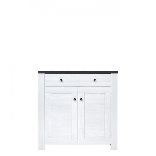 Тумба 2D1S АНТВЕРПЕН Гербор ясен снежный/дуб мореный