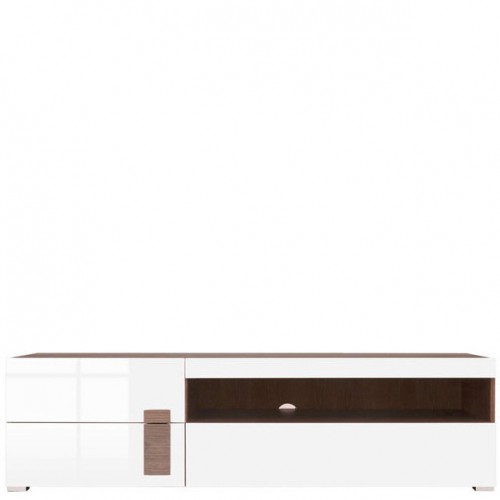 ​Тумба ТВ RTV3S ДОМЕНИКА Гербор дуб сонома/белый глянец