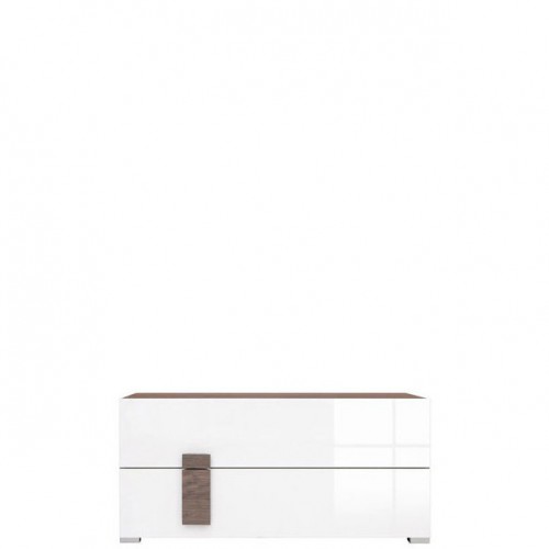 Тумба ТВ RTV2S ДОМЕНИКА Гербор дуб сонома/белый глянец