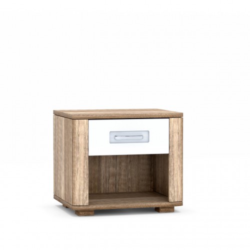 Тумбочка приліжкова Davin X Blonski дуб каньйон/білий глянець
