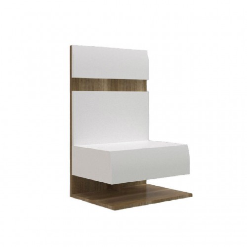 Тумбочка приліжкова Letis Y Blonski білий глянець/дуб каньйон