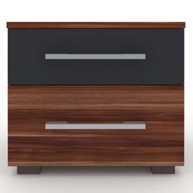 Тумбочка приліжкова Martina X Blonski слива венгерська сірий графіт