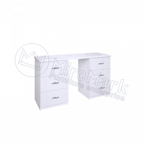 ​Туалетный столик Прованс 6шх Миромарк белый глянец