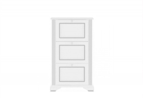 Тумба для обуви 3D вайт Гербор ясень снежный / сосна