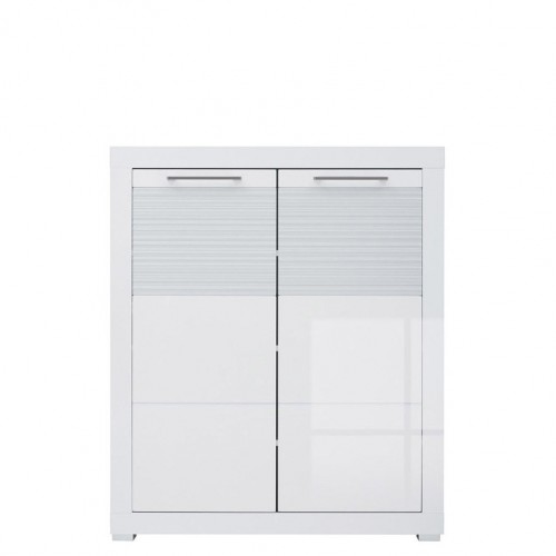 ​Тумба REG2D/11/9 ФЛЭЙМС БРВ  нимфея альба / белый глянец.