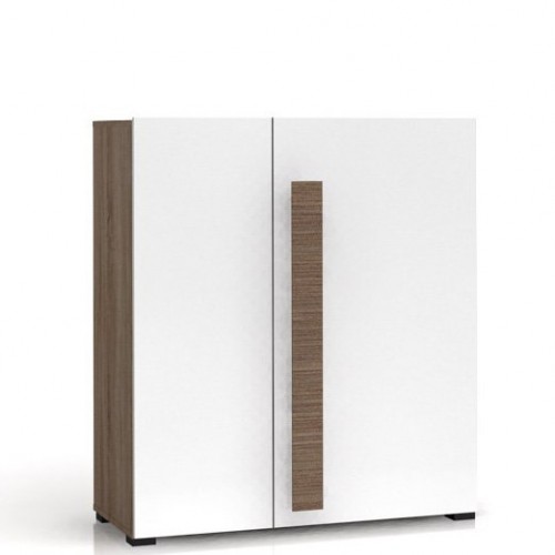 ​Тумба KOM2D ДОМЕНИКА Гербор дуб сонома/белый глянец