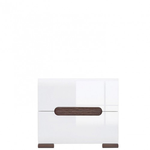 ​Тумба приліжкова KOM2S / 4/5 Ацтека БРВ  білий / венге магія