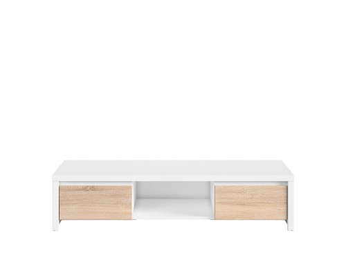 Тумба RTV 2S Kaspian BRW белый / дуб сонома