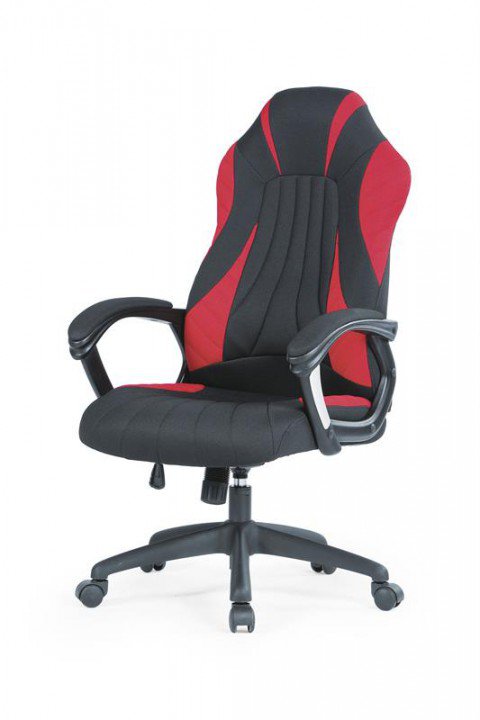 Кресло поворотное Halmar Sheriff  Черный / Красный