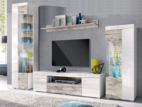 Вітальня Емма БРВ кантрі / білий глянець