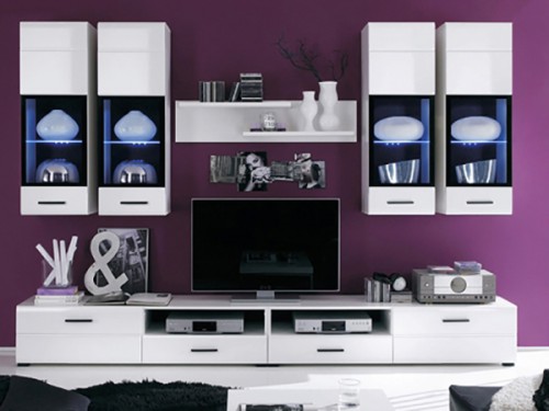 ​Вітальня Кайлі БРВ білий / білий глянець