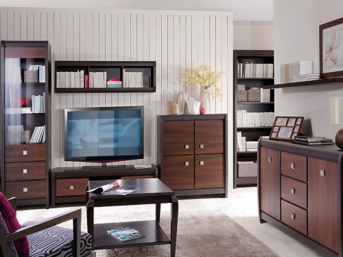 ​Гостиная ЛОРЕН БРВ венге / акация мали бронза