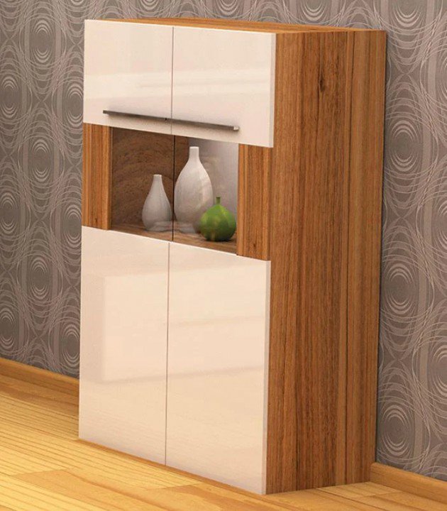 Вітрина 2-дверна Embawood Прага Lyon walnut/Macchiato