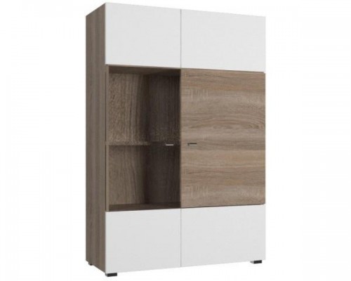 Вітрина права ARTE J Blonski дуб Cонома трюфель/білий глянець