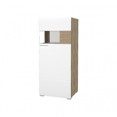 Шафа-вітрина права Comforti M Blonski дуб сонома трюфель/білий глянець 