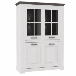 Витрина Gasparo GRLV621 Forte Сосна серая /Дуб Снежный