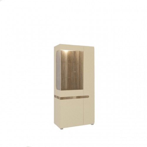 Вітрина ліва Letis С1 Blonski кремовий глянець/дуб каньйон