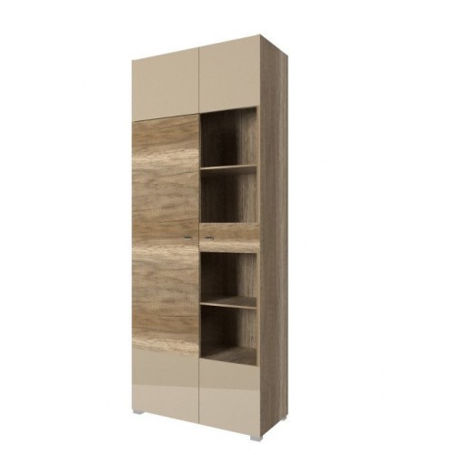 Вітрина ліва ARTE G Blonski дуб каньйон/кремовий глянець