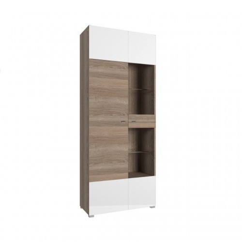 Вітрина ліва ARTE G Blonski дуб Cонома трюфель/білий глянець