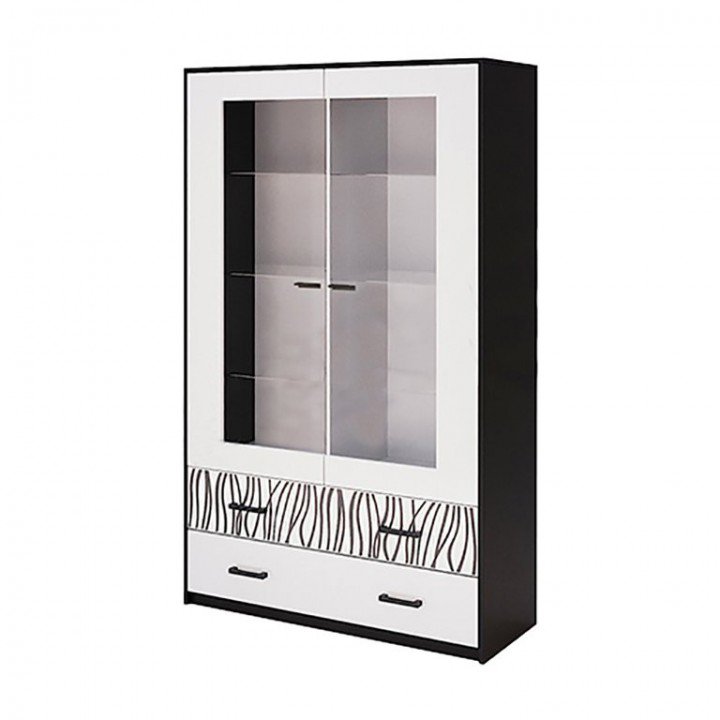 СЕРВАНТ Терра 2дв TR-112-WB MiroMark білий глянець / чорний мат