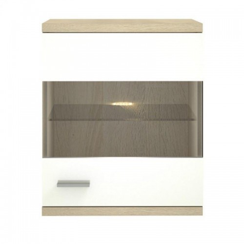 Шафа-вітрина навісна права Montreal F Blonski дуб Сонома білий глянець