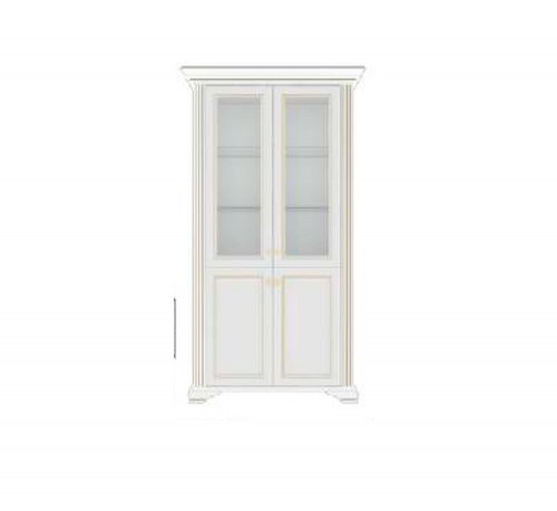 Вітрина 2D2W вайт Гербор ясень сніжний/сосна