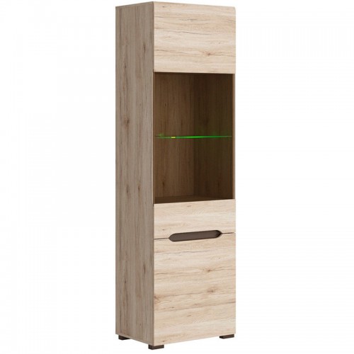 Вітрина REG1W1D ЕЛЬПАССО Гербор  дуб сан-ремо світлий