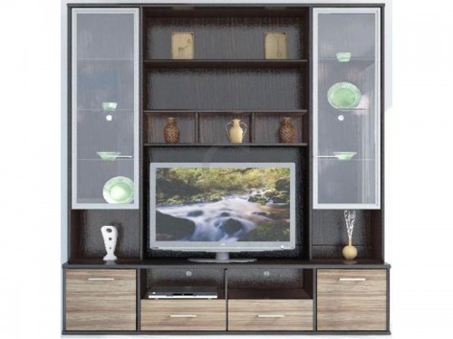 Вітрина АМАДЕУС Гербор венге магія/зебрано