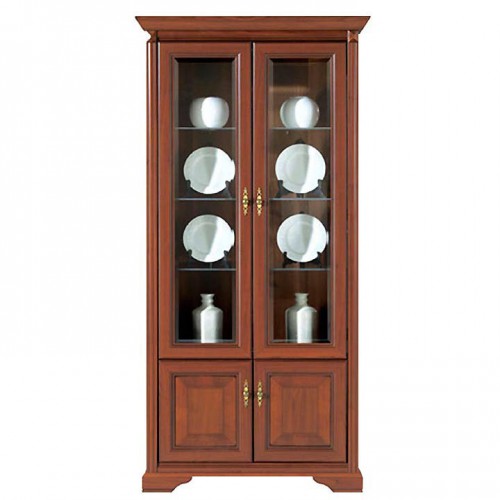 Вітрина кутова NWIT2DN Стіліус БРВ черешня антична