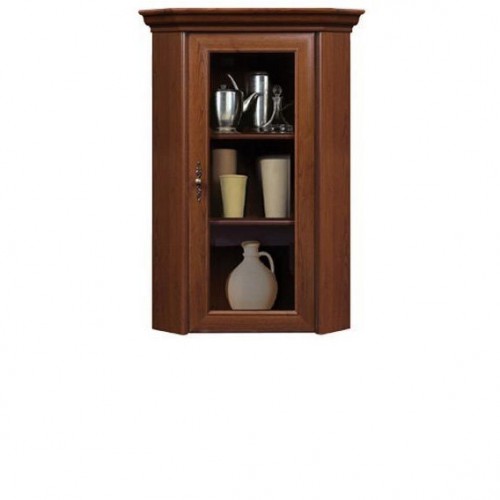 Витрина-надставка угловая 1WN СОНАТА Гербор каштан