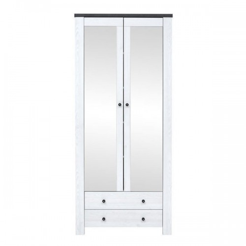 Шафа 2D2S АНТВЕРПЕН Гербор з дзеркалами  ясен сніжний/дуб морений