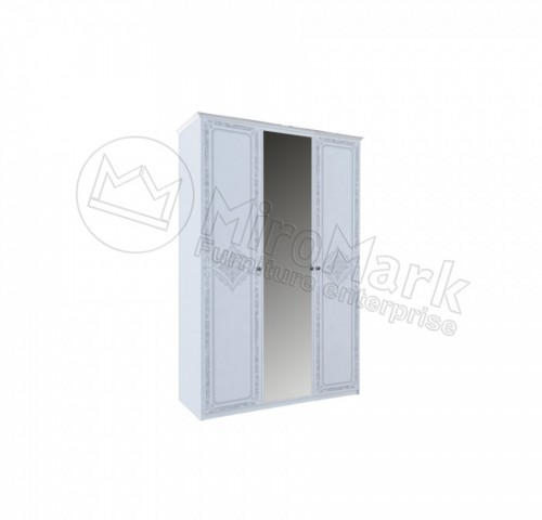 ШАФА Луїза 3дв МіроМарк глянець білий