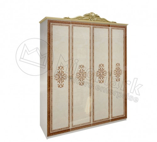 ​ШАФА Дженніфер 4дв БезДзеркал МіроМарк Радіка Беж