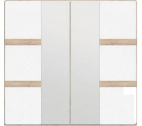 Шафа SZF4D ЛІБЕРТІ БРВ дуб Сонома / білий глянець