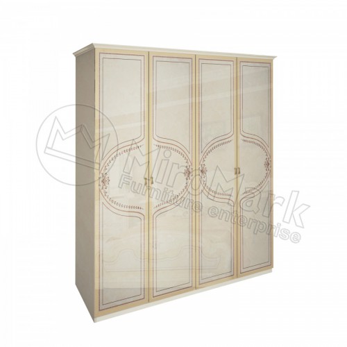 ​ШАФА Мартіна 4дв БезДзеркал Міромарк Радіка Беж