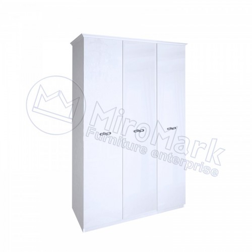 ШАФА Прованс 3дв БезДзеркал Міромарк білий глянець