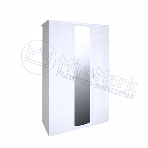 ШАФА Футура 3дв  МіроМарк білий глянець