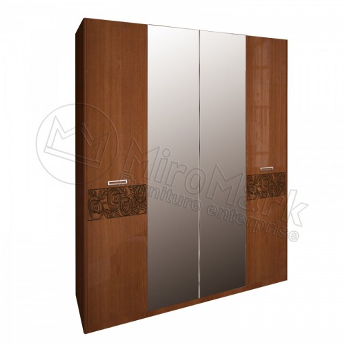 ШАФА Флора 4дв МіроМарк Вишня Бюзум