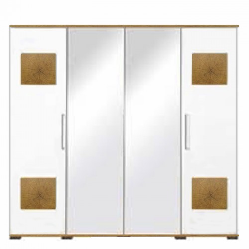 Шафа SZF4D Вудс БРВ Україна дуб Вотан / білий глянець